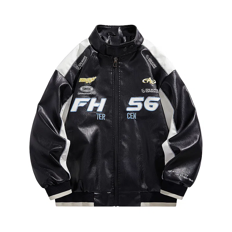 HATCHESSEL PU Leather Jacket