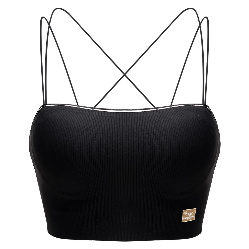 多情猫 美背抹胸纯色文胸 女款