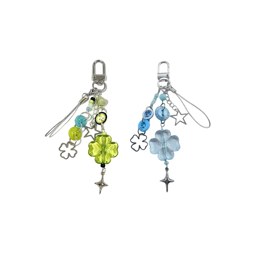 饰伴 幸福降临四叶草，积攒幸运 精致高级质感 日常百搭 书包钥匙   国潮轻奢小众设计日常百搭 合金 挂件 男女同款情侣款