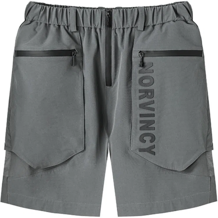 NORVINCY Printed Logo Cargo Shorts