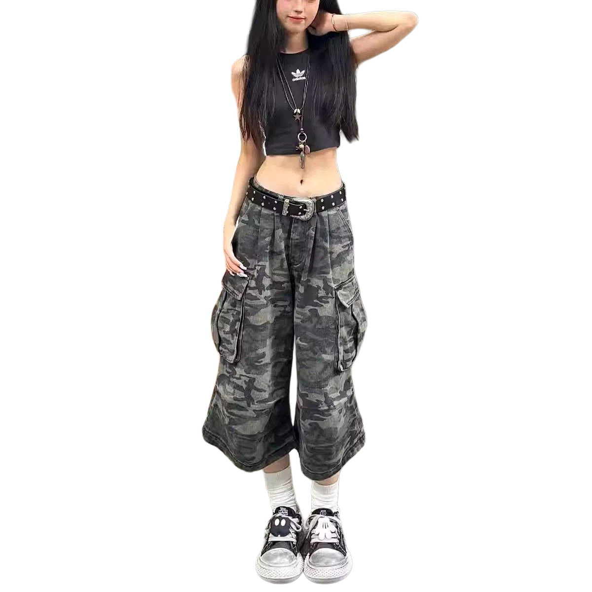 么宁 复古舒适百搭牛仔短裤 女款