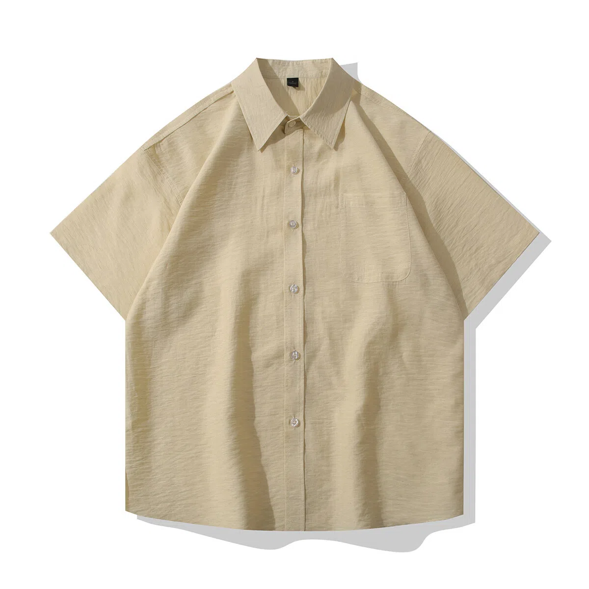 【dme】 日系纯色亚麻轻薄透气薄款宽松衬衣垂感简约休闲百搭衬衫 男女同款