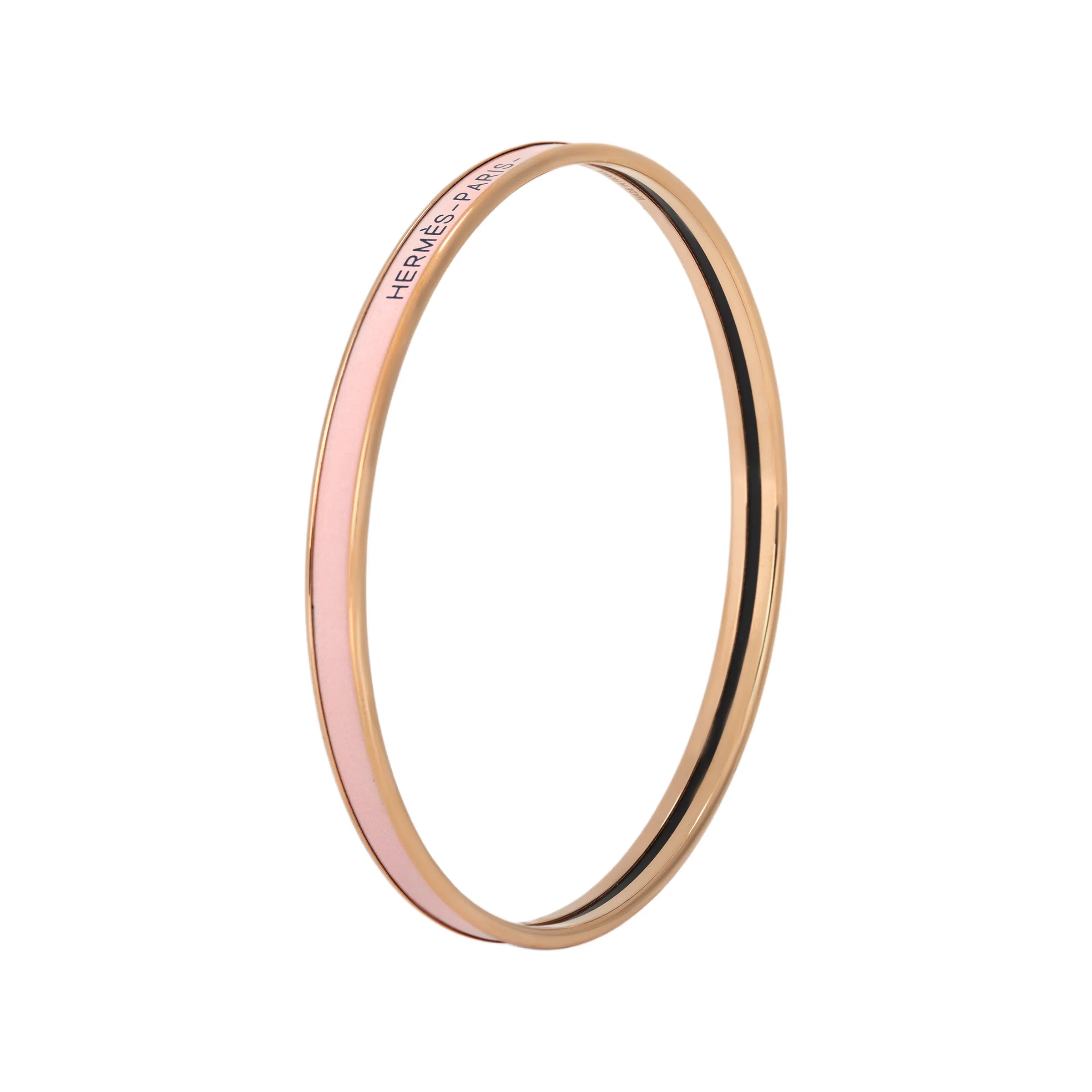 Hermes Enamel Bracelet Rose Gold