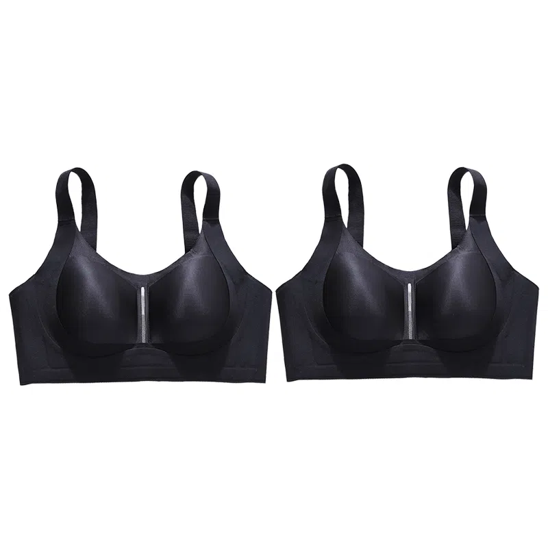 欧迪芬 欧迪芬 无痕轻薄亲肤透气上托聚拢防下垂收副乳无钢圈夏季清凉感两件装文胸 女款