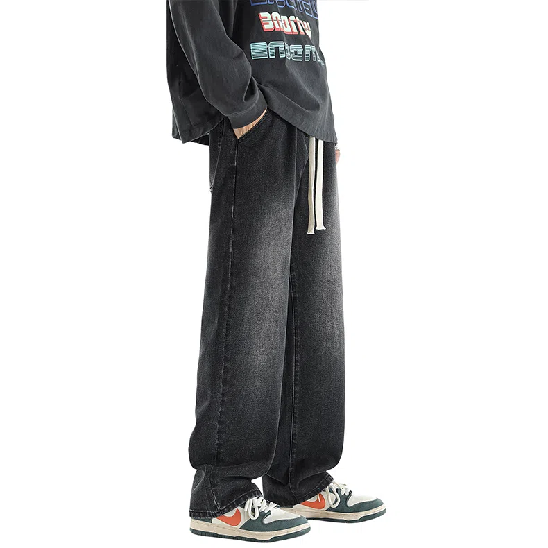 FRQ Vintage Washed Wide Leg Jeans