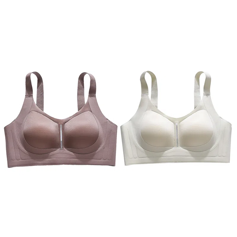 欧迪芬 欧迪芬 无痕轻薄亲肤透气上托聚拢防下垂收副乳无钢圈夏季清凉感两件装文胸 女款