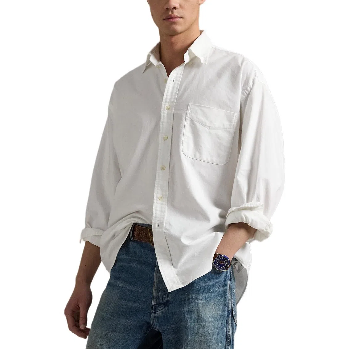 Polo Ralph Lauren Relaxed Cotton Shirt White