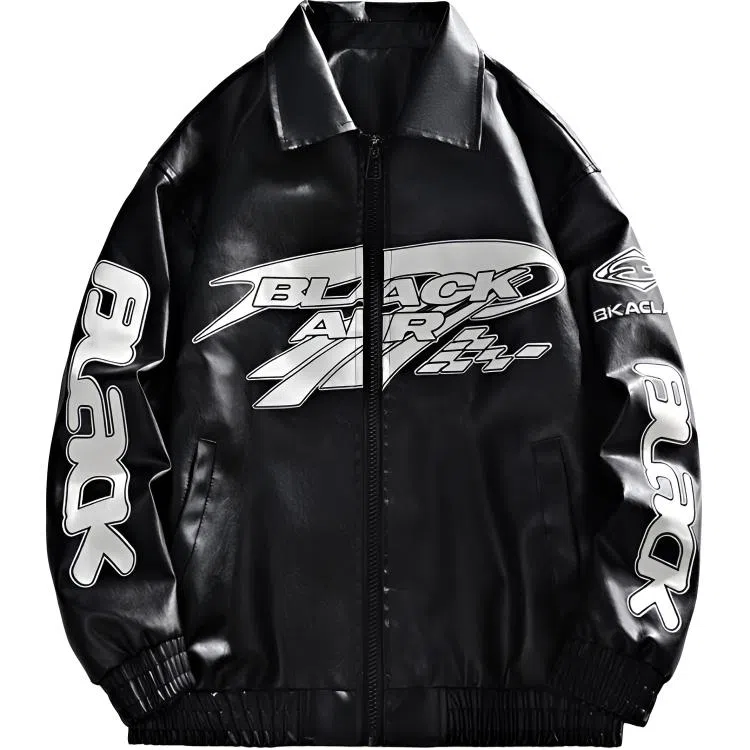 HATCHESSEL PU Leather Jacket