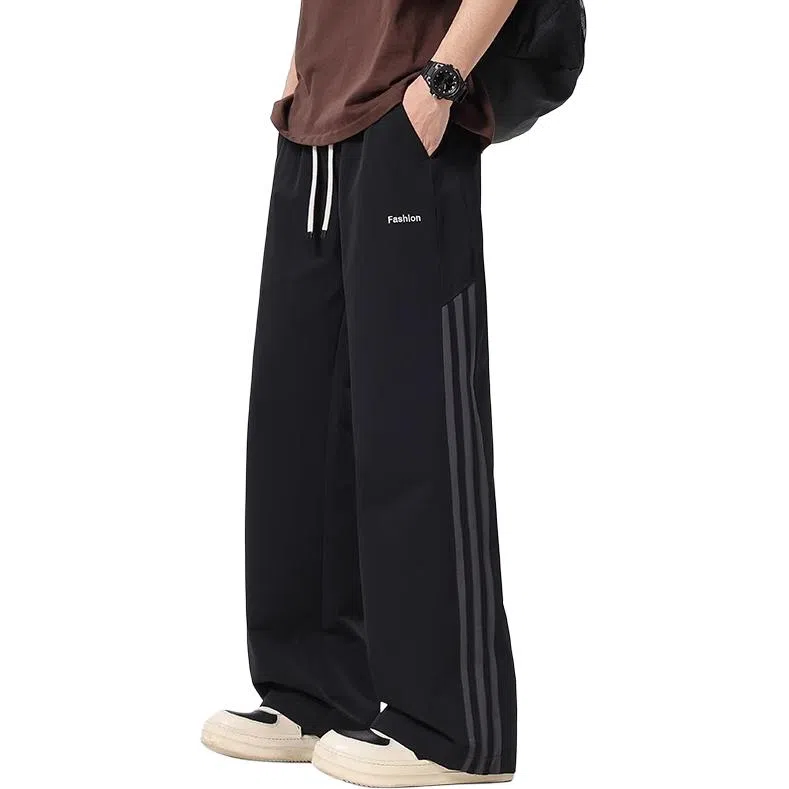 童先森 美式潮牌宽松舒适运动直筒休闲裤 男款