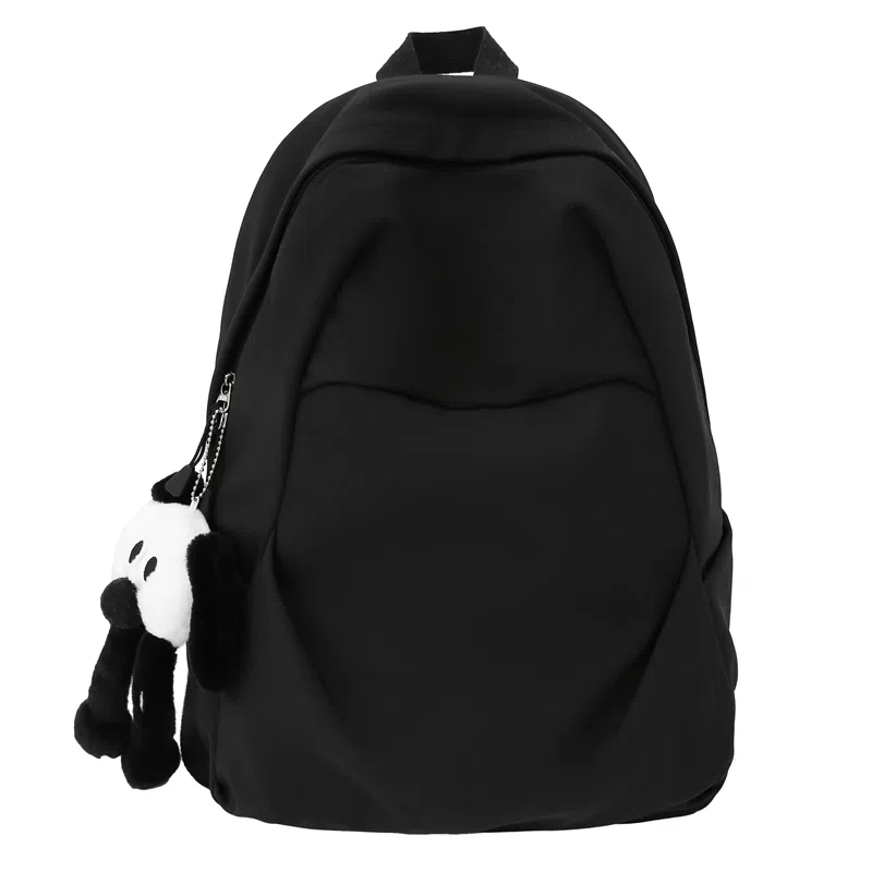 揽月 纯色轻便大容量通勤 尼龙 双肩包 男女同款情侣款 多色