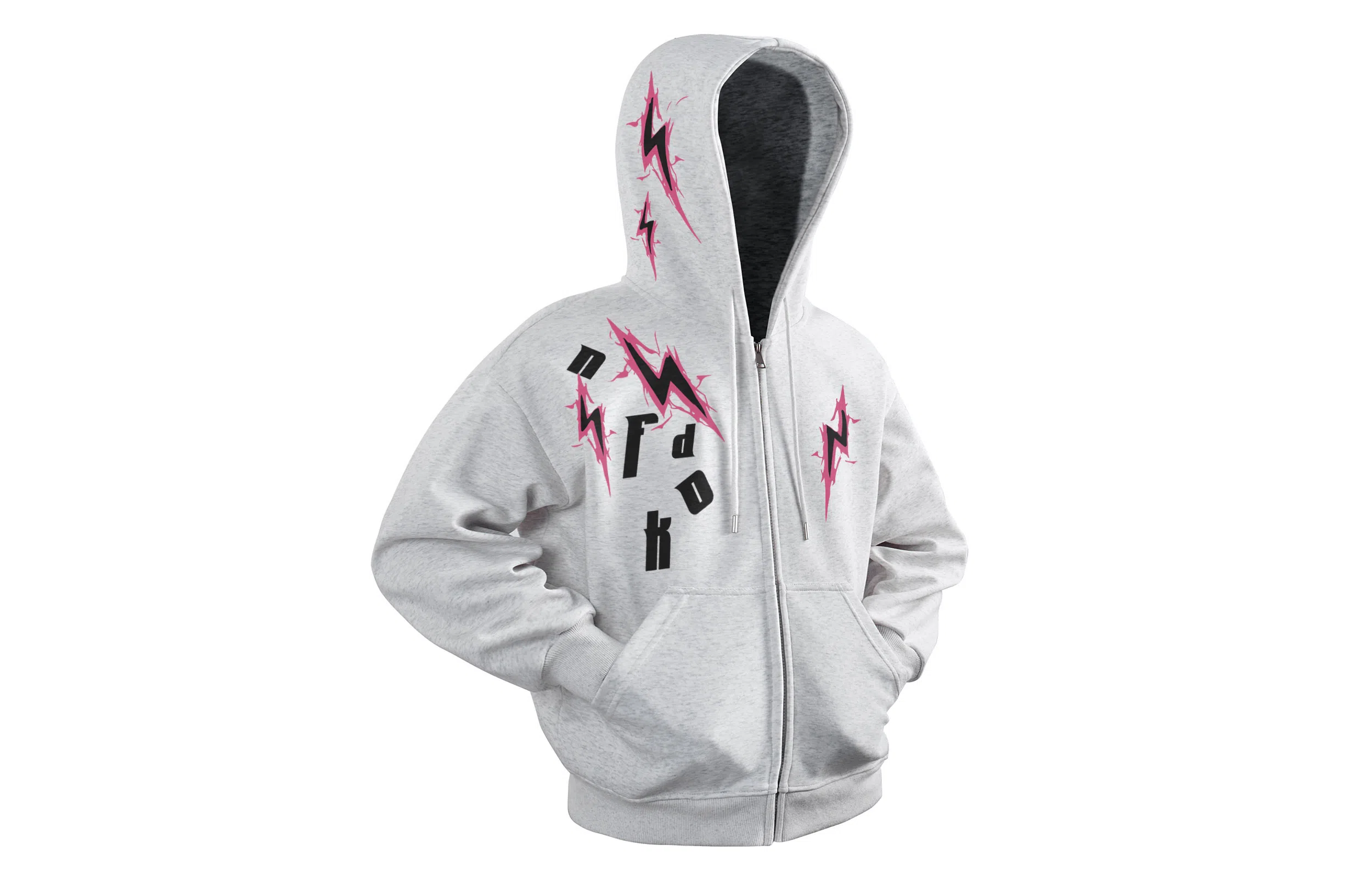 FONDLOOK Lightning Logo Hoodie