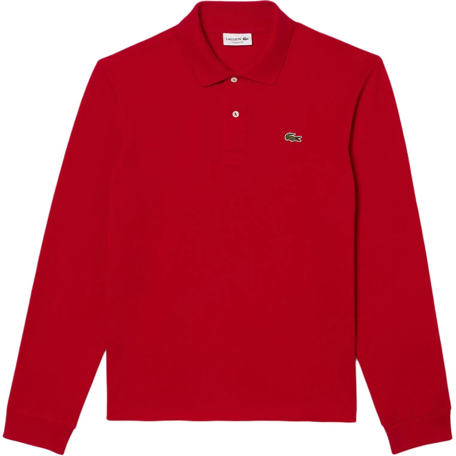 Lacoste Logo Patch Long Sleeve Polo