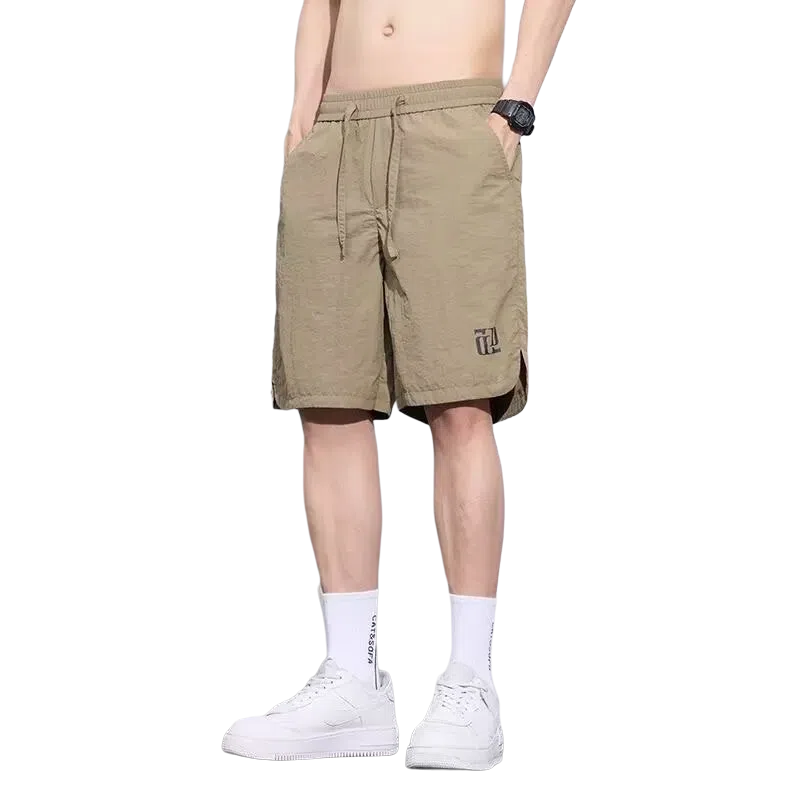 北极绒 美式复古时尚舒适高级感工装宽松薄款休闲短裤 男款