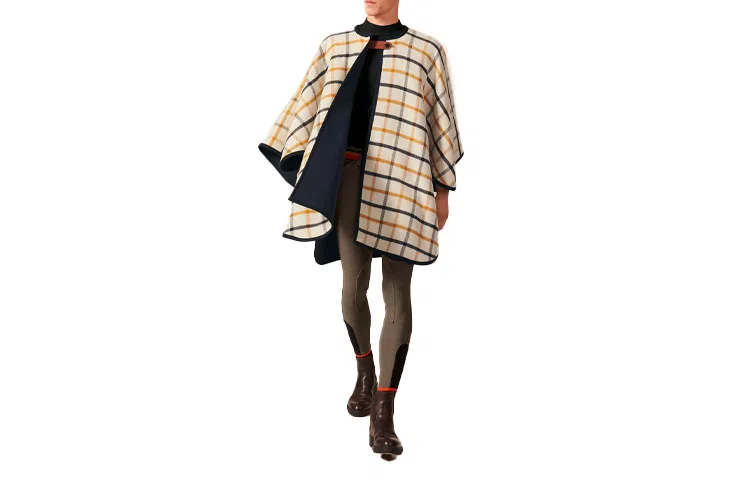 Hermes Reversible Check Cape