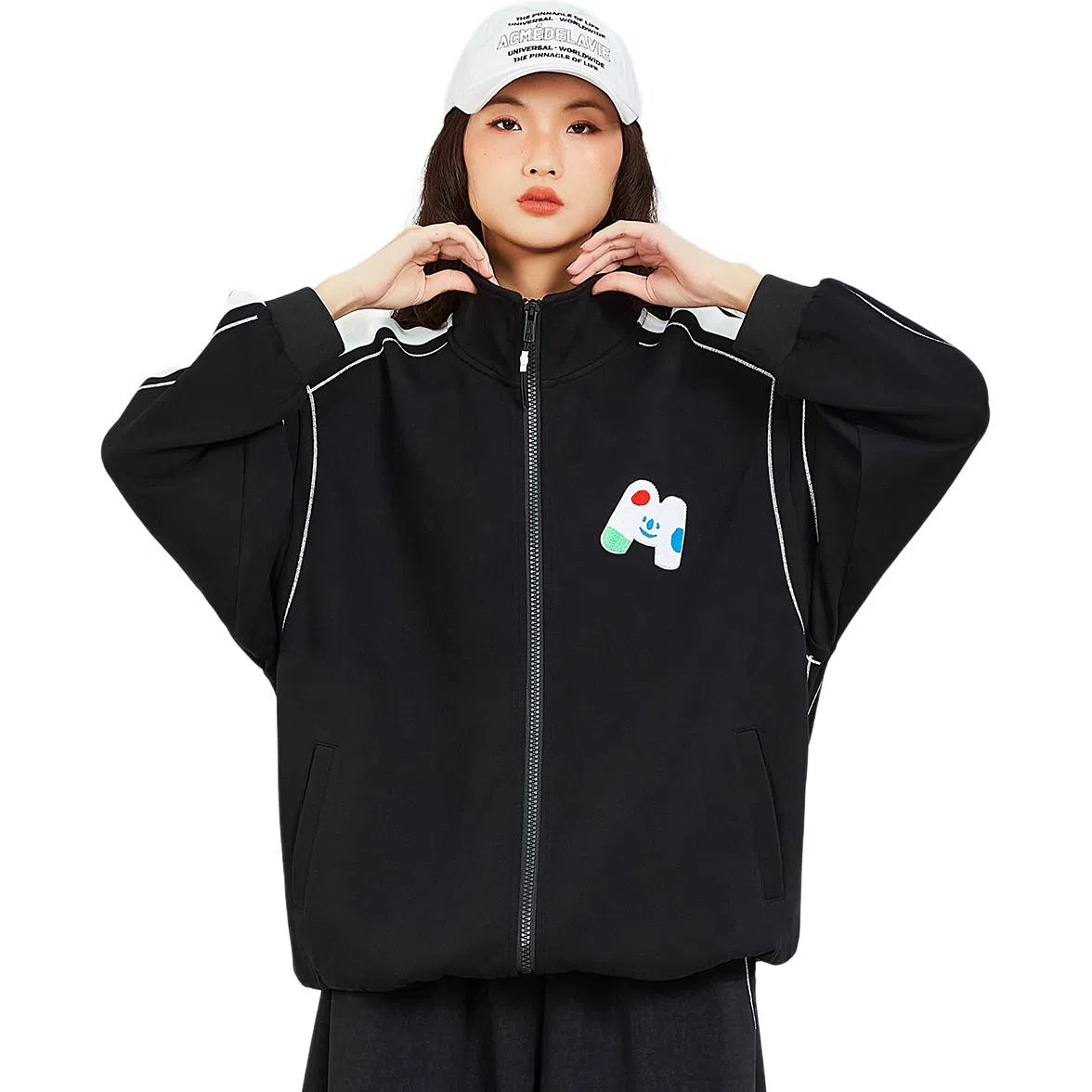 木果果木 立领开衫宽松女截短外套 女款