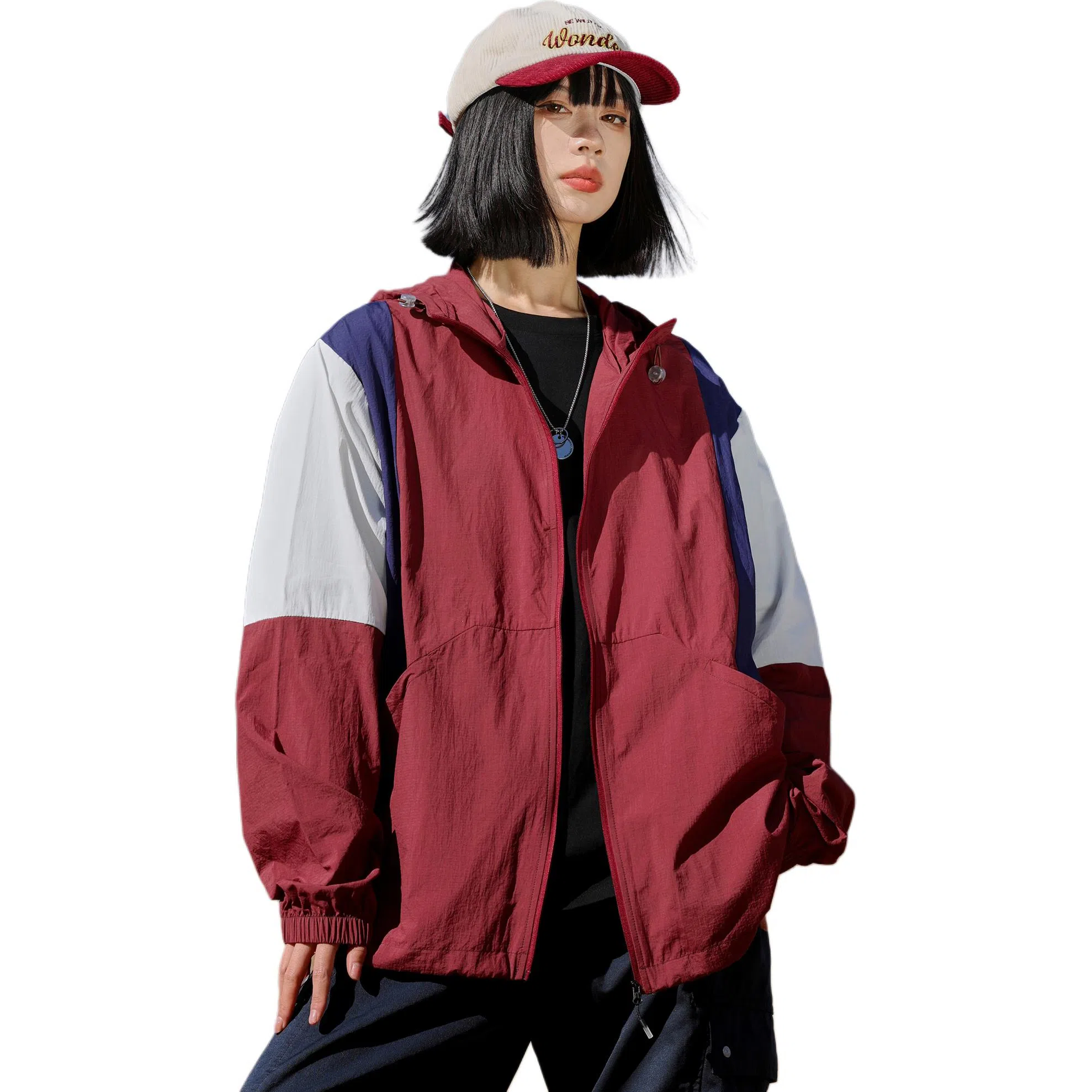 黑恐龙 户外运动出行百搭宽松简约舒适柔软透气防晒服 男女同款