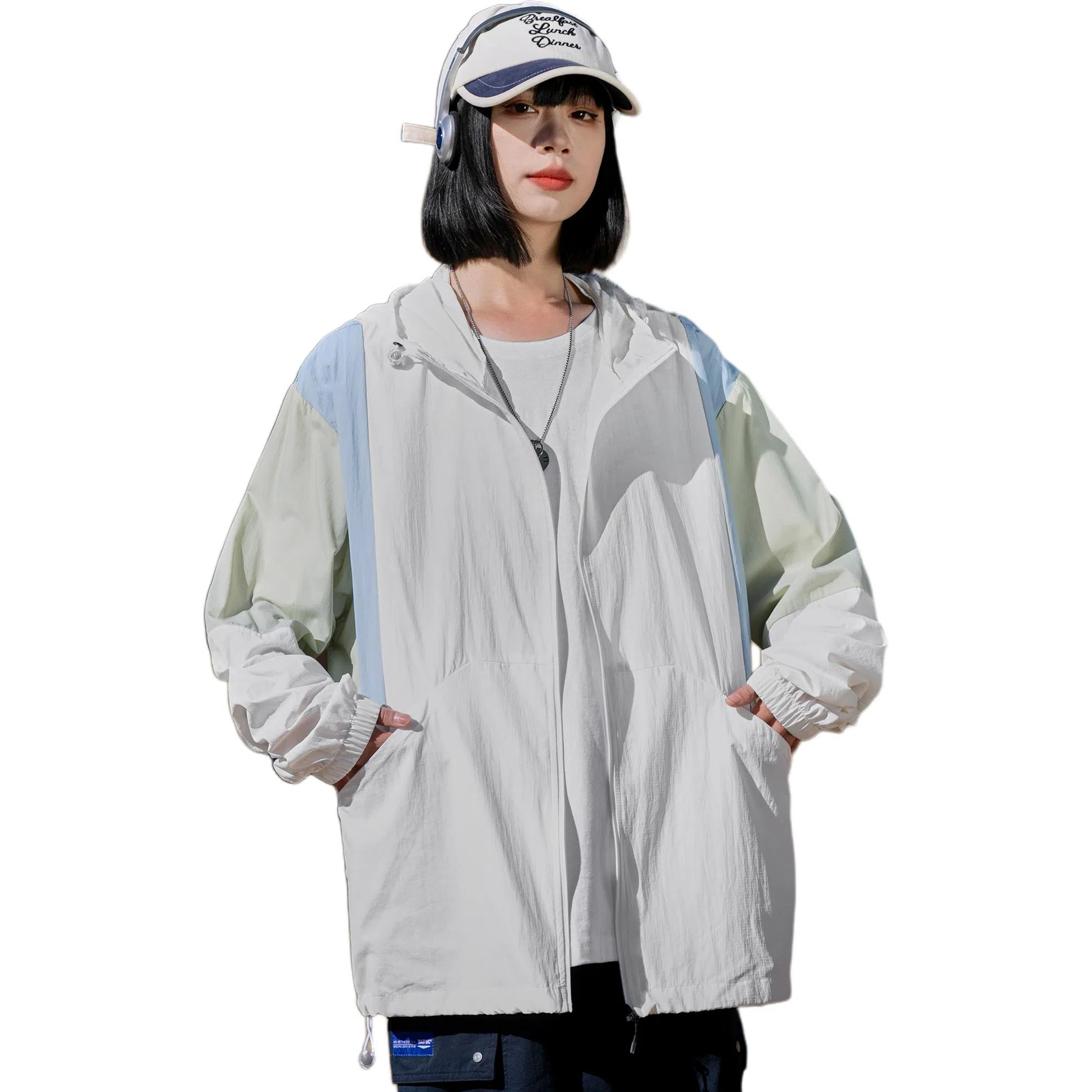 黑恐龙 户外运动出行百搭宽松简约舒适柔软透气防晒服 男女同款