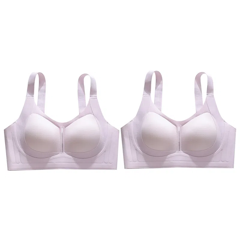 欧迪芬 欧迪芬 无痕轻薄亲肤透气上托聚拢防下垂收副乳无钢圈夏季清凉感两件装文胸 女款