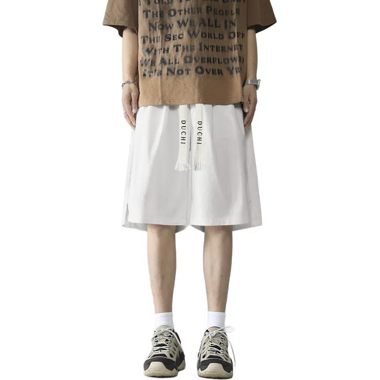 独驰 美式高街垂顺五分休闲短裤 男女同款