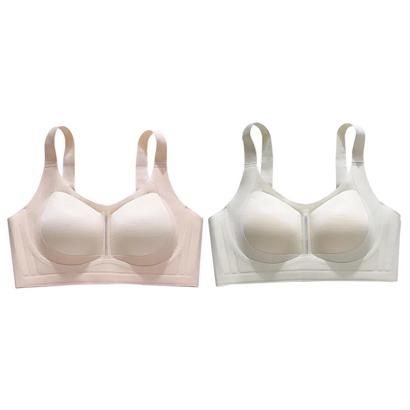 欧迪芬 欧迪芬 无痕轻薄亲肤透气上托聚拢防下垂收副乳无钢圈夏季清凉感两件装文胸 女款