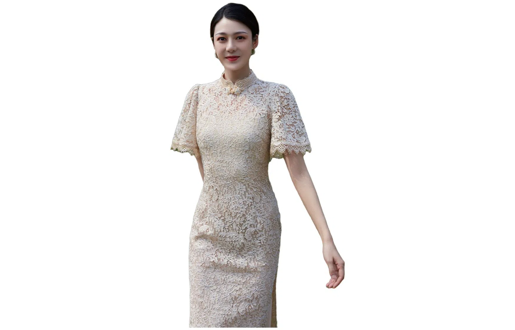 四美子 改良国风鱼尾旗袍 女款