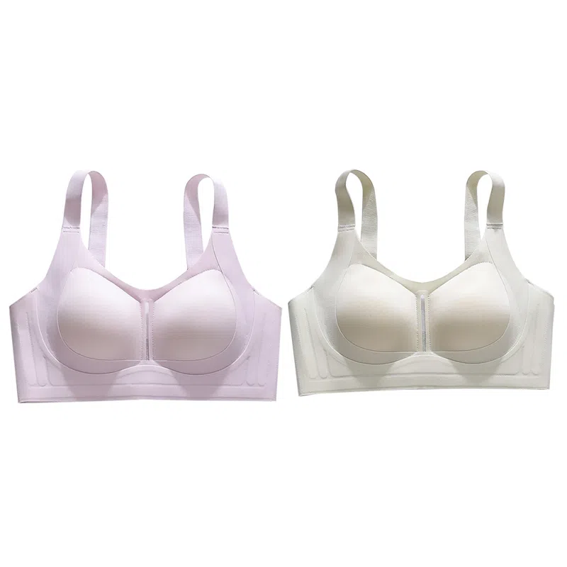 欧迪芬 欧迪芬 无痕轻薄亲肤透气上托聚拢防下垂收副乳无钢圈夏季清凉感两件装文胸 女款