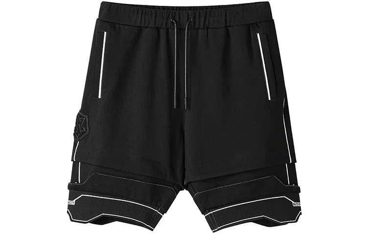 NORVINCY Geometric Layered Shorts