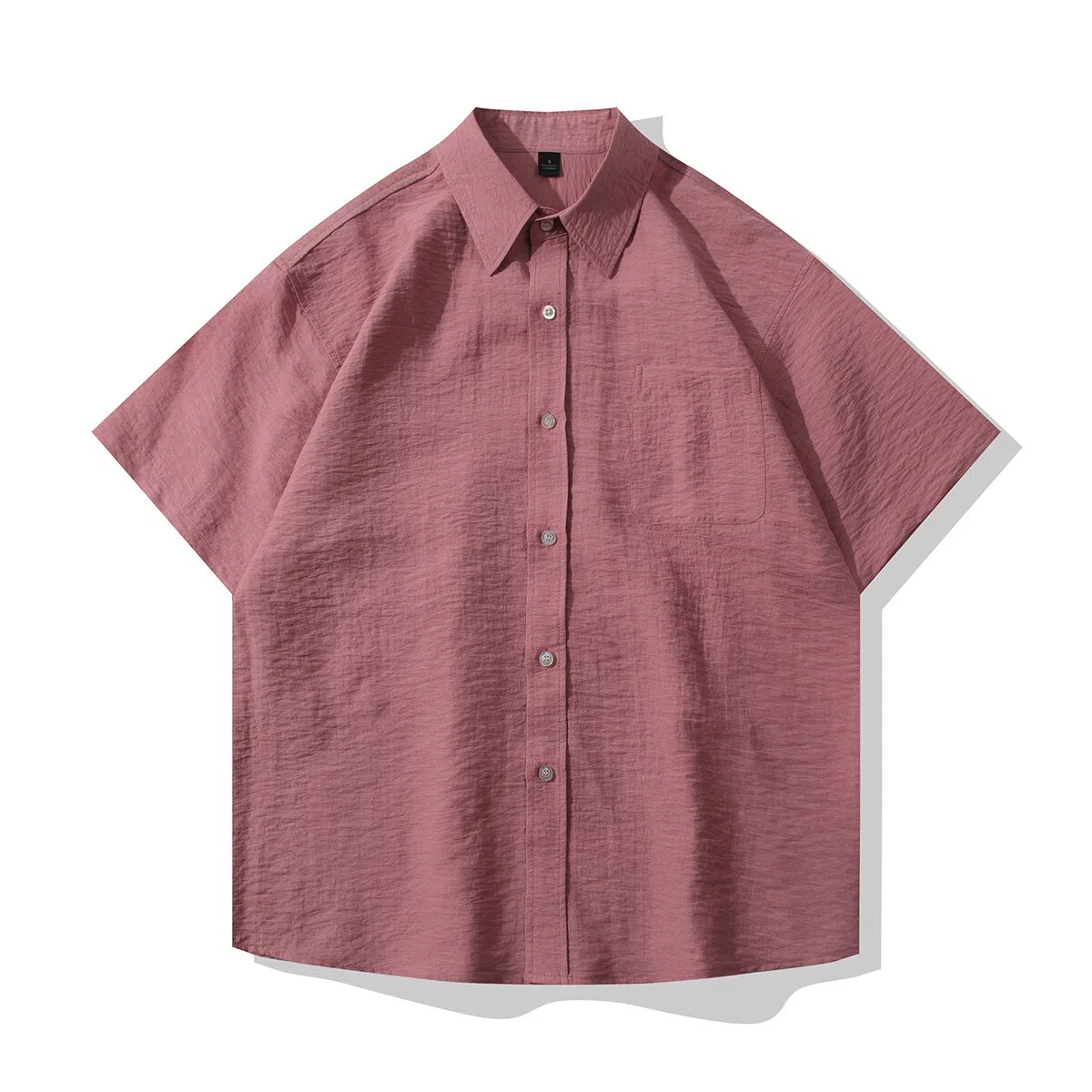 【dme】 日系纯色亚麻轻薄透气薄款宽松衬衣垂感简约休闲百搭衬衫 男女同款