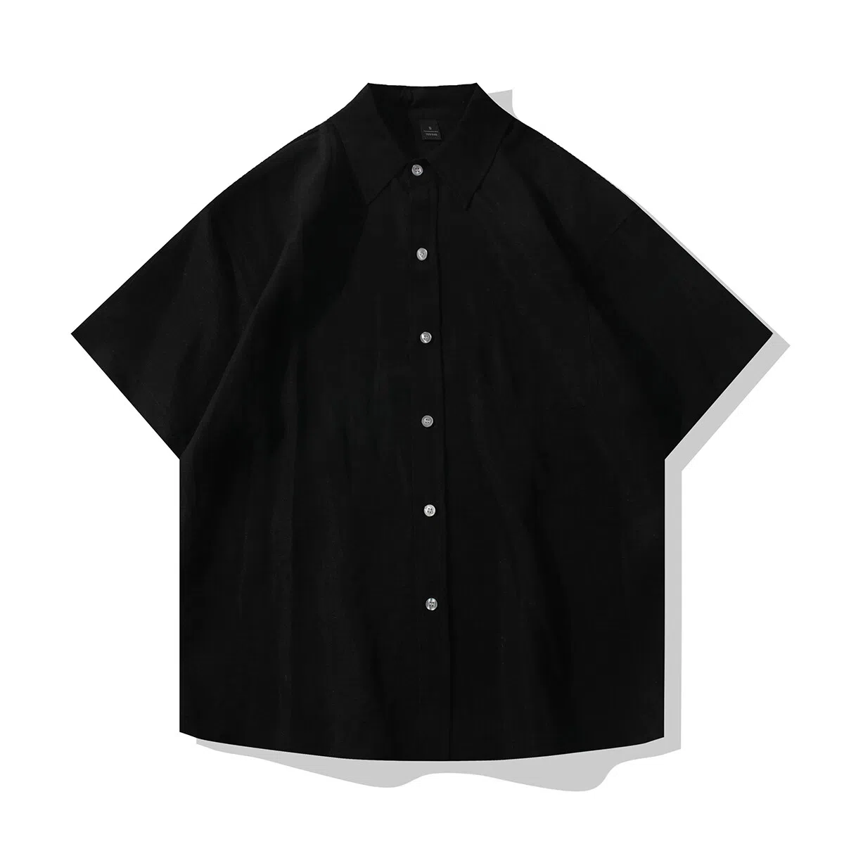 【dme】 日系纯色亚麻轻薄透气薄款宽松衬衣垂感简约休闲百搭衬衫 男女同款