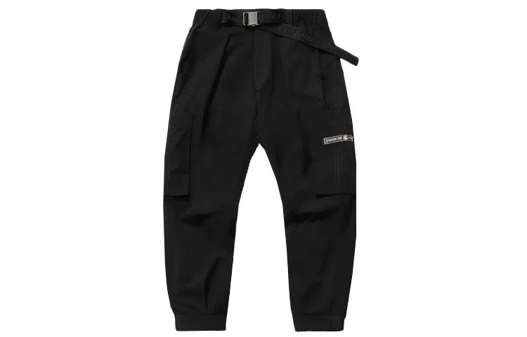 李宁 工装收口宽松休闲长裤 男款 黑色