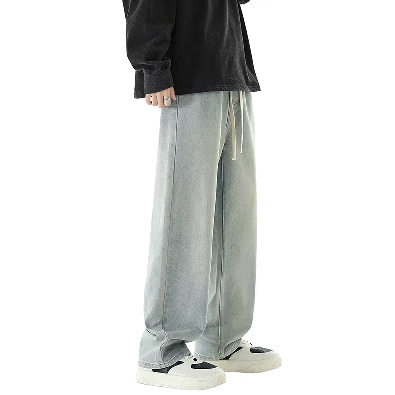 FRQ Vintage Washed Wide Leg Jeans