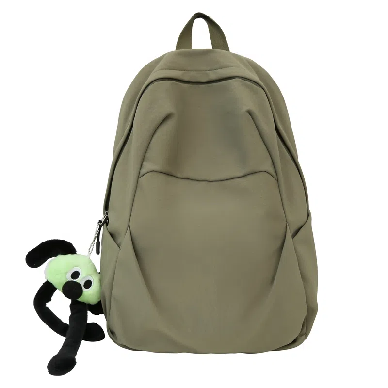 揽月 纯色轻便大容量通勤 尼龙 双肩包 男女同款情侣款 多色