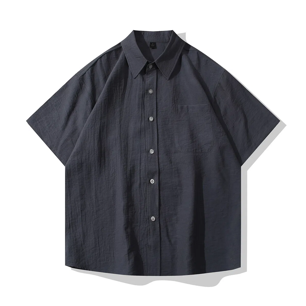 【dme】 日系纯色亚麻轻薄透气薄款宽松衬衣垂感简约休闲百搭衬衫 男女同款