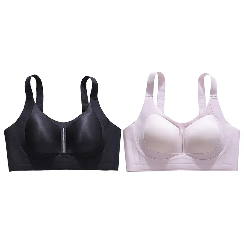 欧迪芬 欧迪芬 无痕轻薄亲肤透气上托聚拢防下垂收副乳无钢圈夏季清凉感两件装文胸 女款