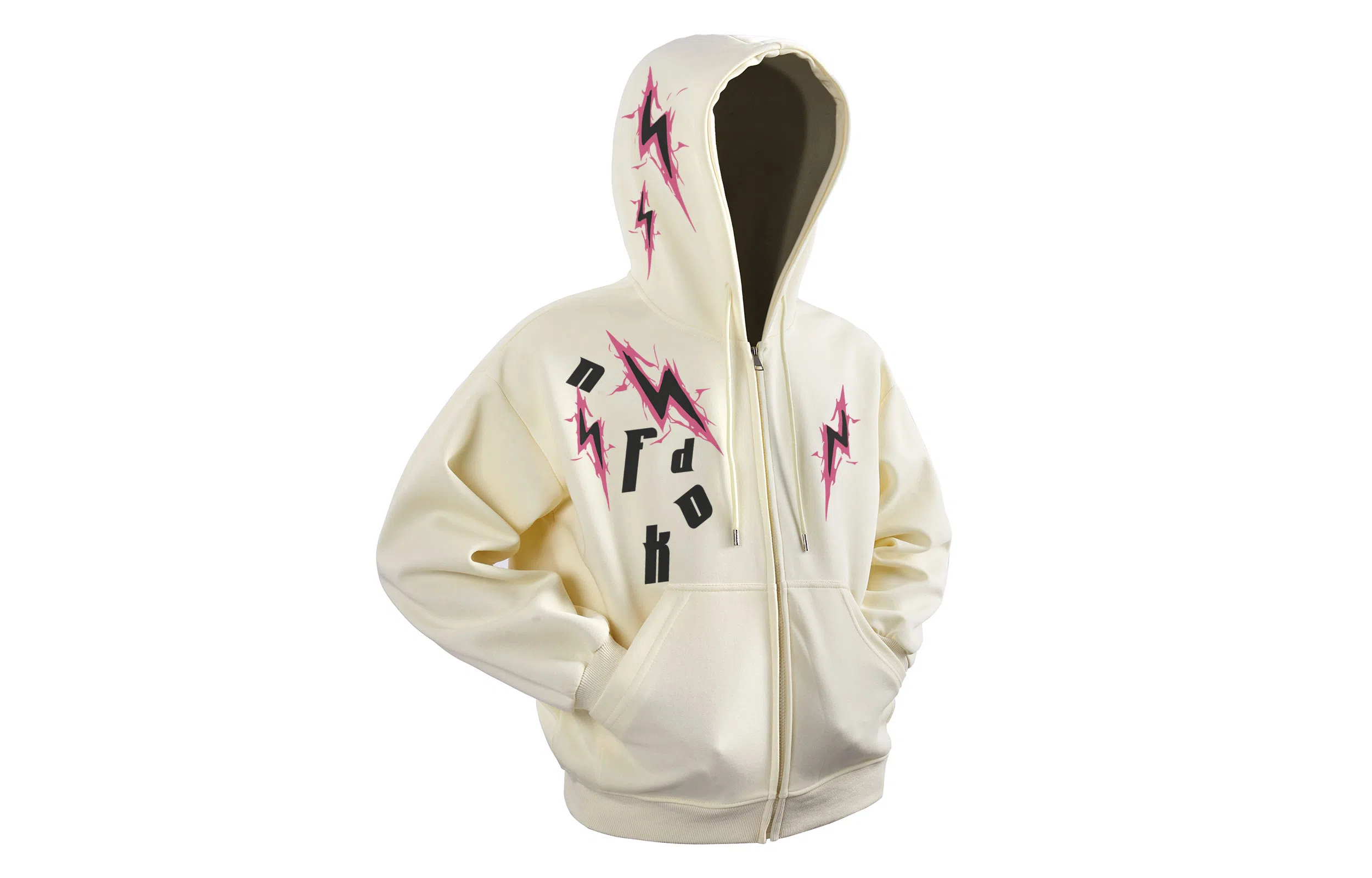 FONDLOOK Lightning Logo Hoodie
