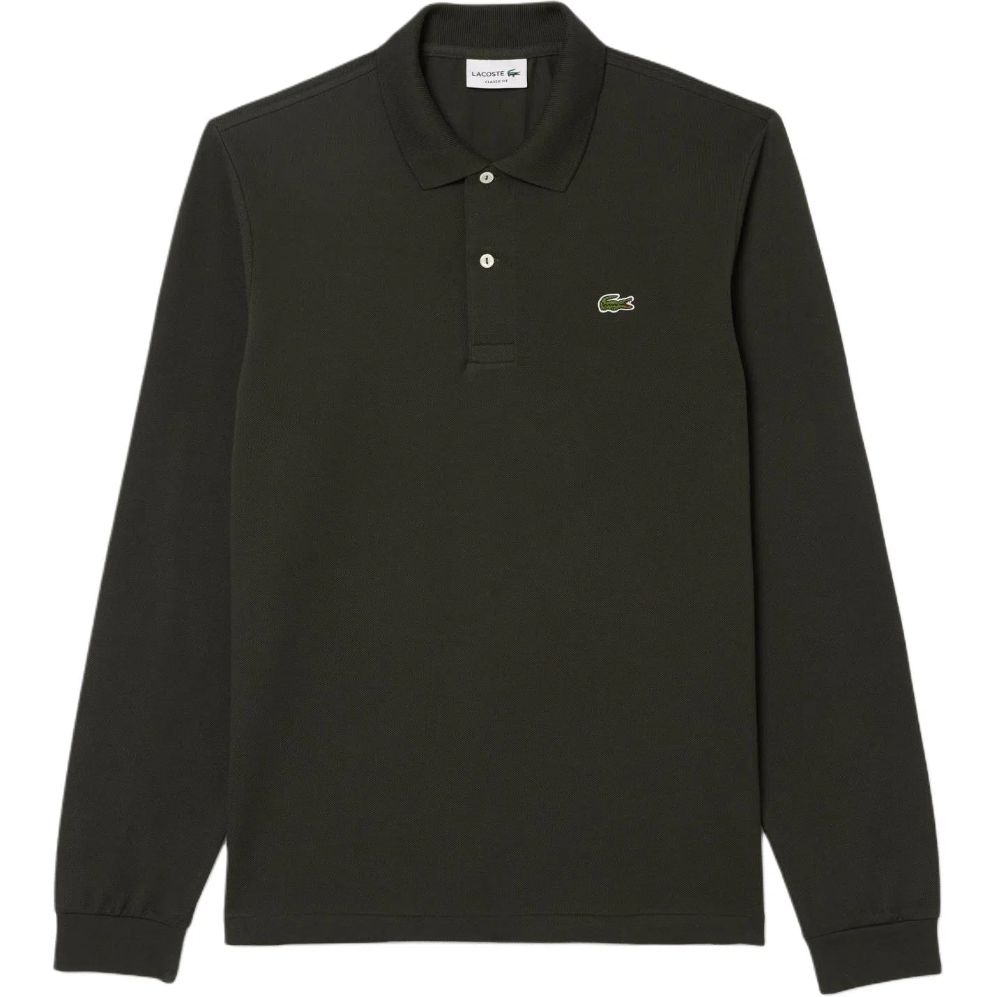 Lacoste Logo Patch Long Sleeve Polo