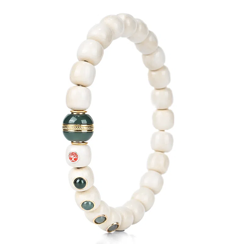 钰澜文玩 新中式国潮汉堡珠搭配款盘玩佛珠转运珠#好运 猛犸 手串 男女同款情侣款