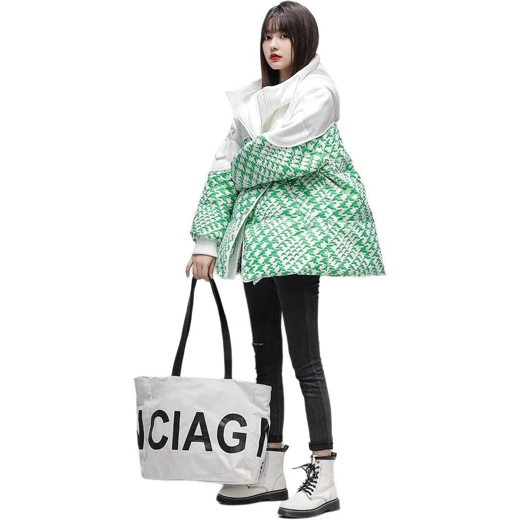 鸭鸭 连帽加厚韩版羽绒服 女款