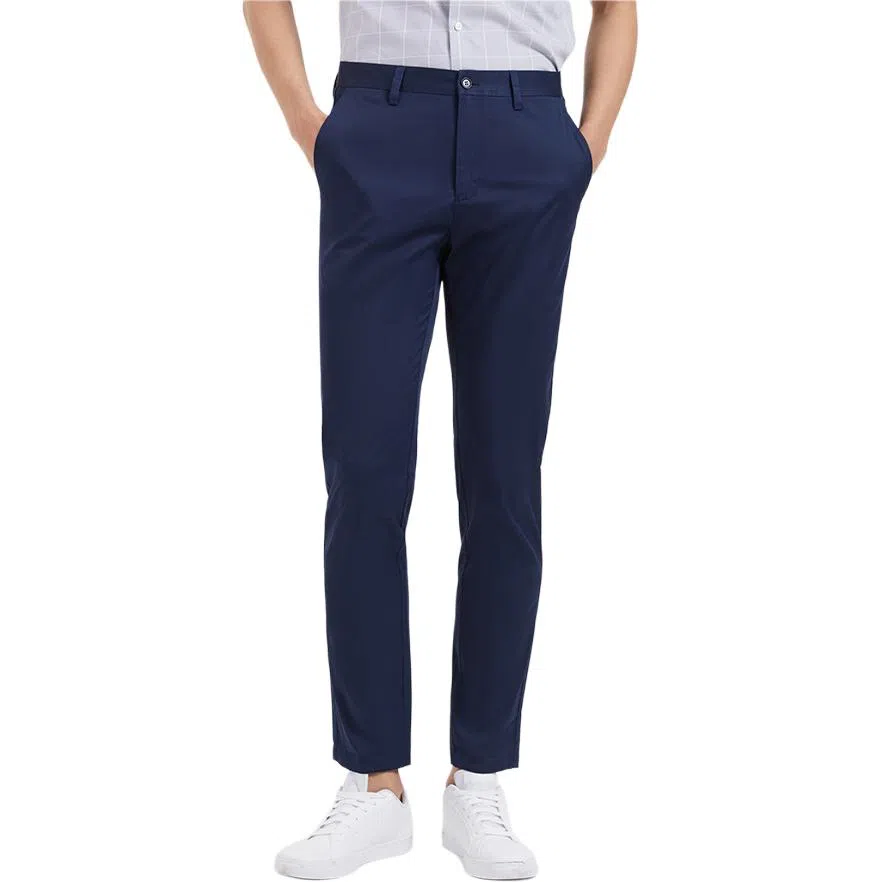 才子 百搭修身中腰长款休闲裤 男款