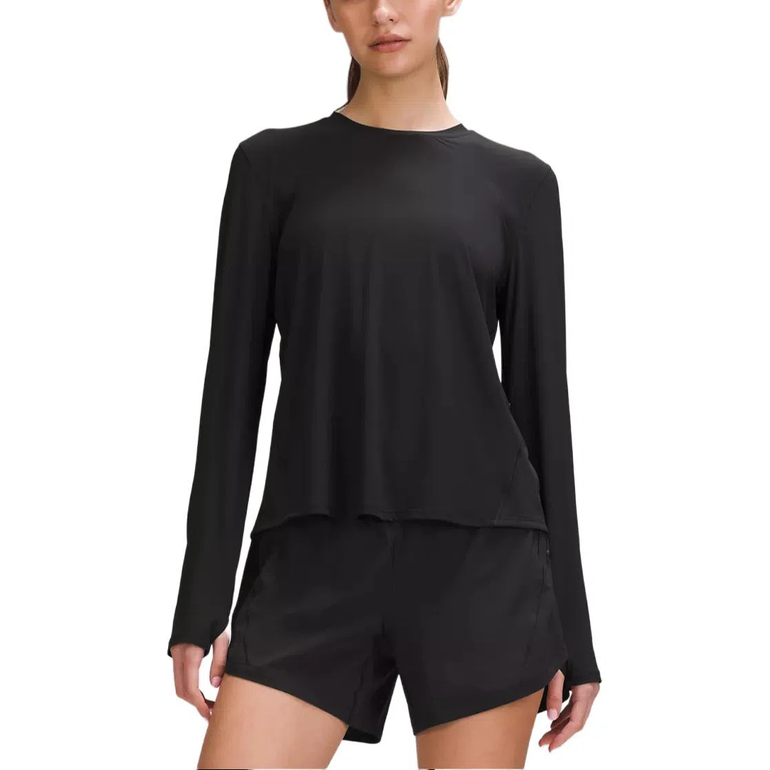 lululemon Mesh Panelled Long Sleeve Tee