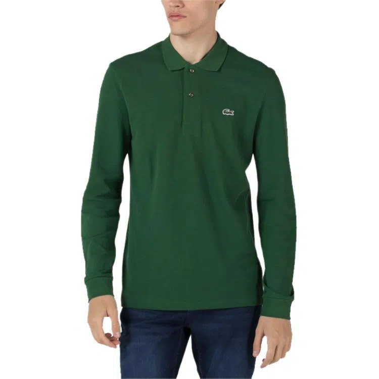 Lacoste Logo Patch Long Sleeve Polo