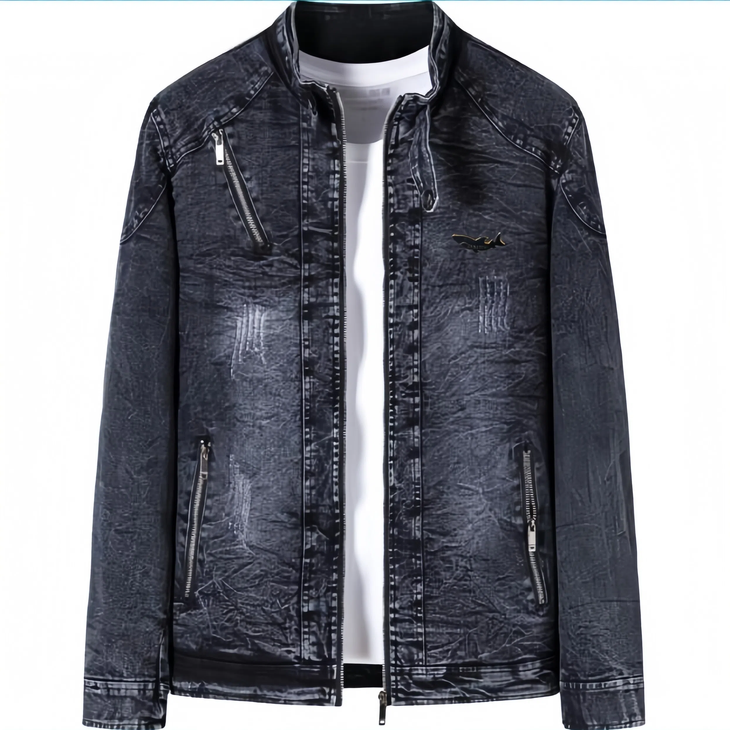 大白鲨 韩版潮流帅气牛仔外套 男款