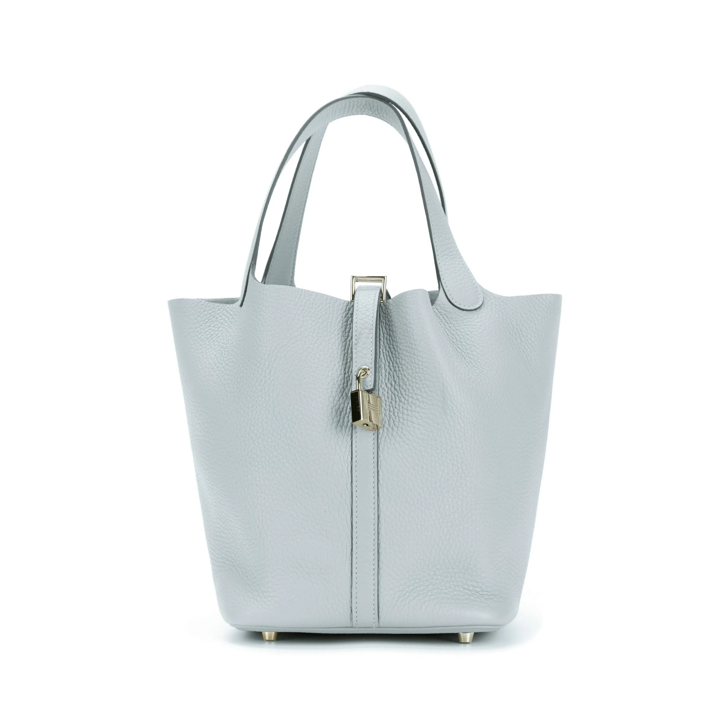 HERMES Picotin Lock 18 Clemence Gris Pantin