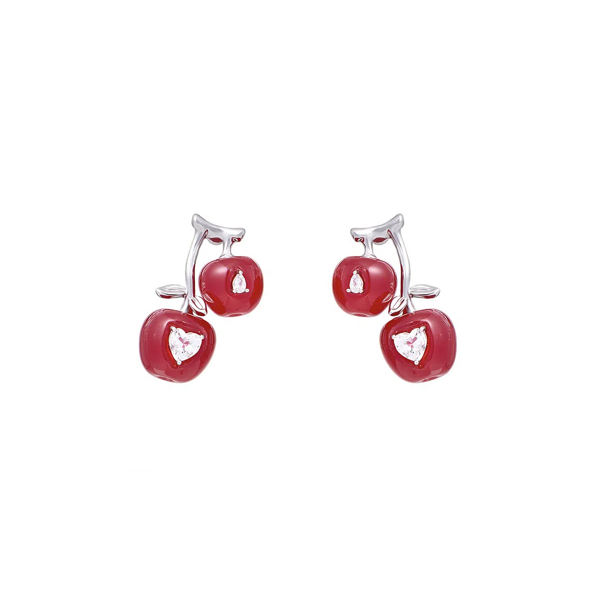 SUMIYAKI Cherry Drop Earrings 925 Silver