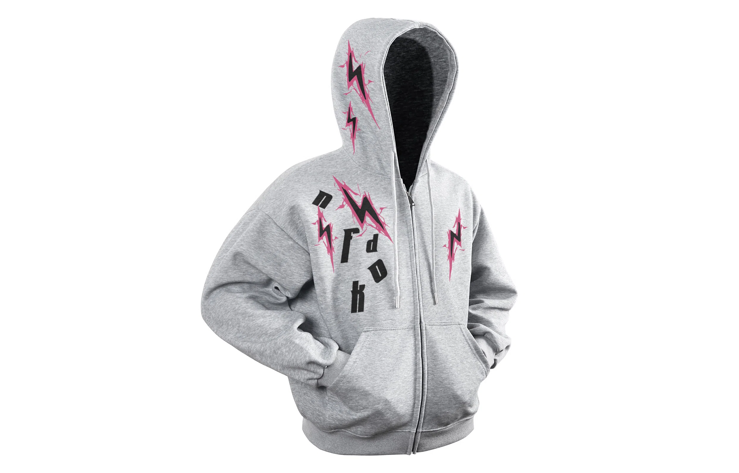 FONDLOOK Lightning Logo Hoodie