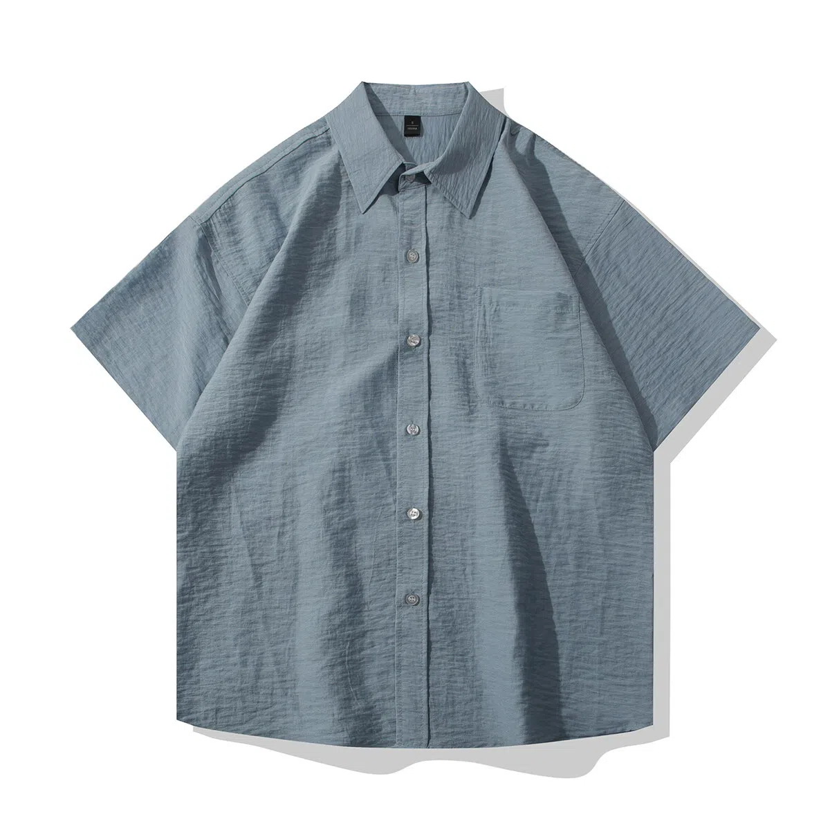 【dme】 日系纯色亚麻轻薄透气薄款宽松衬衣垂感简约休闲百搭衬衫 男女同款