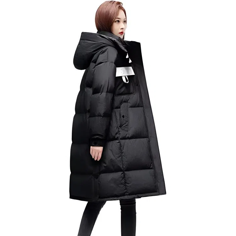 鸭鸭 中长款加厚时尚保暖舒适羽绒服 女款