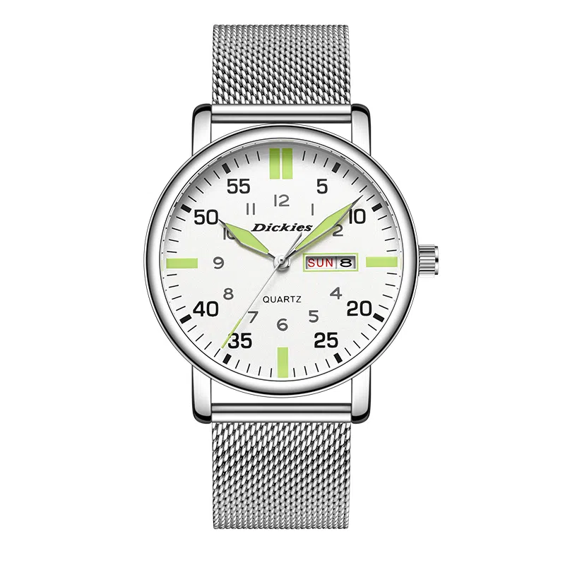 Dickies Quartz Watch Silver Dial