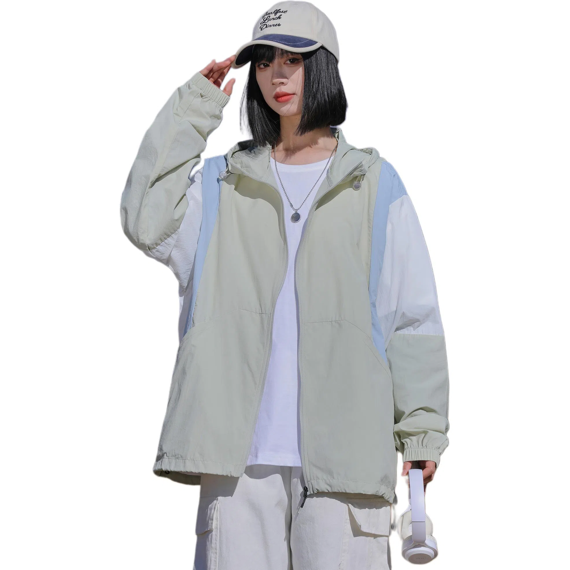 黑恐龙 户外运动出行百搭宽松简约舒适柔软透气防晒服 男女同款