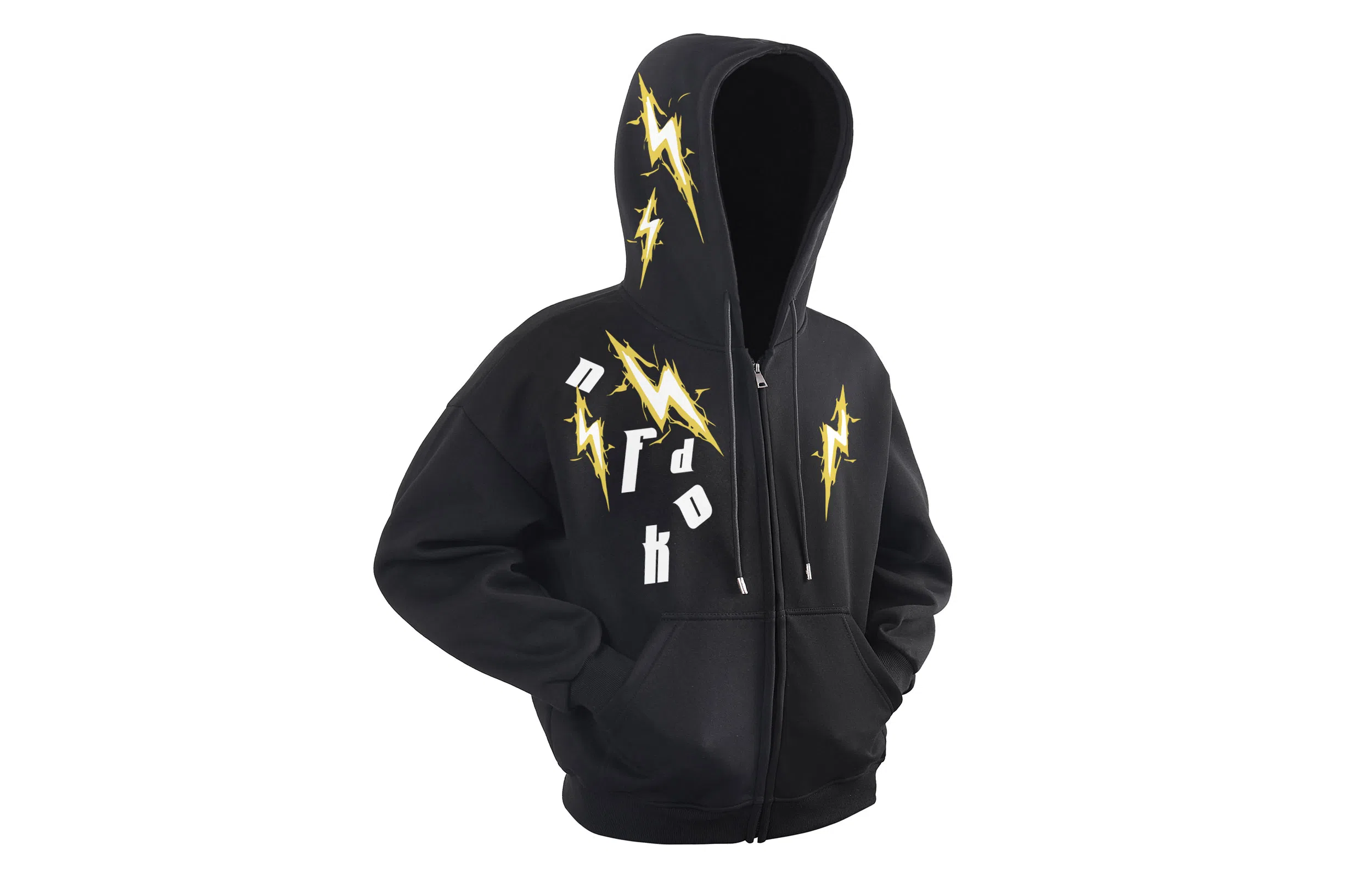 FONDLOOK Lightning Logo Hoodie